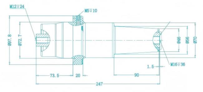 12kV ANSI Switchgear Bushing with SF6 gas insulation