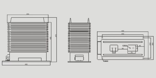 MZZBJ9-35D Current Transformer dimensional diagram