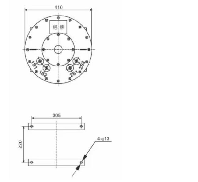 LJW1-35, LJWD1-35 Current Transformer internal components and wiring configuration