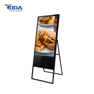 China Touch Control LCD Digital Signage Display 55 Inch Portable Totem Advertising for sale