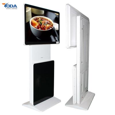 China Shopping Rotatable LCD Touch Screen Kiosk With Front Down Button And Remote Control for sale