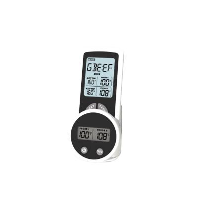 China Remote Wireless Digital Meat Thermometer With Dual Probes For Oven for sale