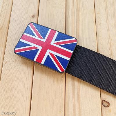 China Printable Polyester Nylon Waist Belt Rust Proof With POM plastic buckle for sale