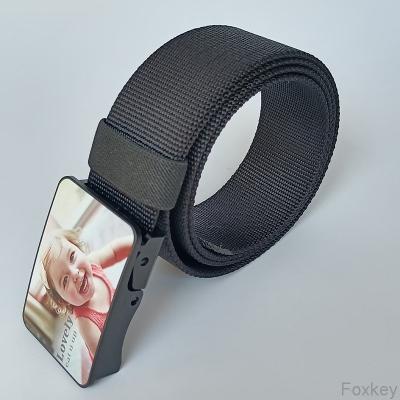 China Gift medium Custom Belt Buckles Plastic No Minimum POM Free Print Logo for sale