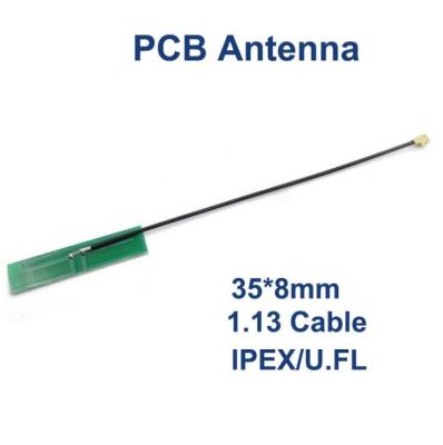 China 1.13 Cable 50mm 2.4G PCB Wifi Antenna 50 Ohm Impedance With U.Fl IPEX Connector for sale