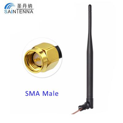 Chine antenne extérieure de 2.4Ghz 5dbi Wifi omnidirectionnelle avec le connecteur masculin de SMA à vendre