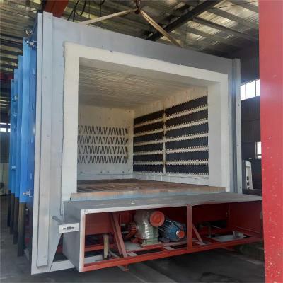 China Batch Heat Treating Hot Air Trolley Furnace Annealing Furnace For Mechanical Parts for sale