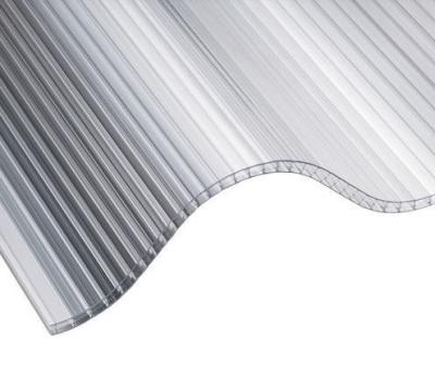 China Awning PC Roofing Panels 100% Virgin Bayer Material 12%-95% Light Transmission for sale