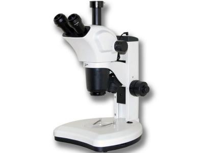 China Microscópio estereofônico do zumbido da imagem positiva com o botão de controle horizontal 7X a 63X à venda