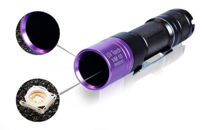 China 3W Portable Ultraviolet UV Lamp For Fluorescence Penetrant Testing / Leak Detection for sale