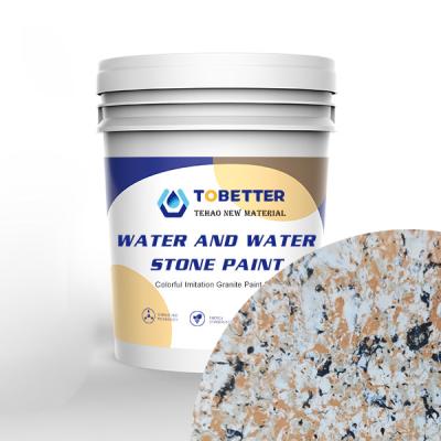 China Granite Effect Exterior Wall Paint Exterior Architecture Stain Resistant Durable Building for sale