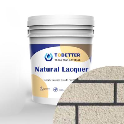 China Arenas naturales Acrílico Emulsión de revestimiento de pintura Efecto de piedra pintura de pared Piezas de roca arena Dulux colorido escamas en venta