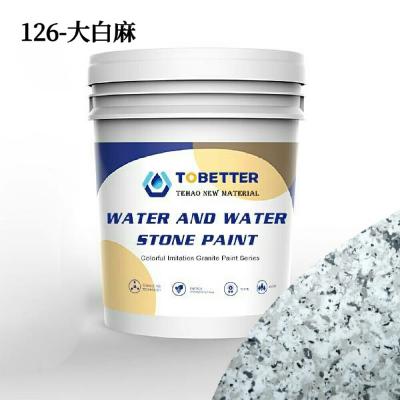 China 126 Powder Wall Coating Paint Grey Imitation Granite Stone Coating Paint Wall Exterior Waterborne for sale