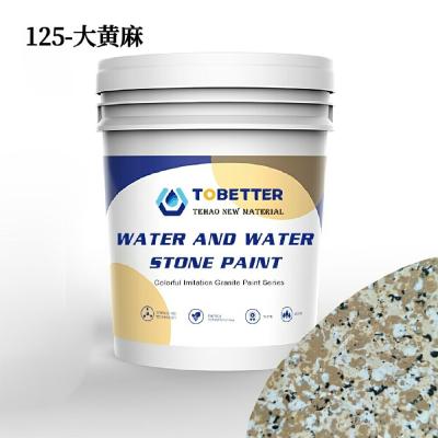 China 125 Outdoor Waterproof Stone Wall Paint Water In Water Colorful Liquid Decoration for sale