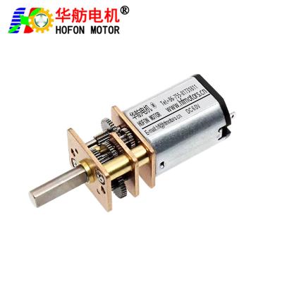 China Hofon Motor GM12-N20VA Low Rpm With Gear Box DC Metal Gear Motor For Smart Home for sale