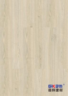 China Ice Snow Burlywood Unilin SPC Click Flooring Wood Grain Sound Proof GKBM Greenpy MJ-W6001 for sale