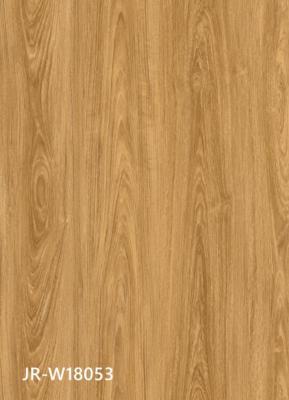 China Seamless SPC Click Flooring Stable Fireproof Unilin Click Walnut Retro Style Burlywood Wood Grain GKBM JR-W18053 for sale