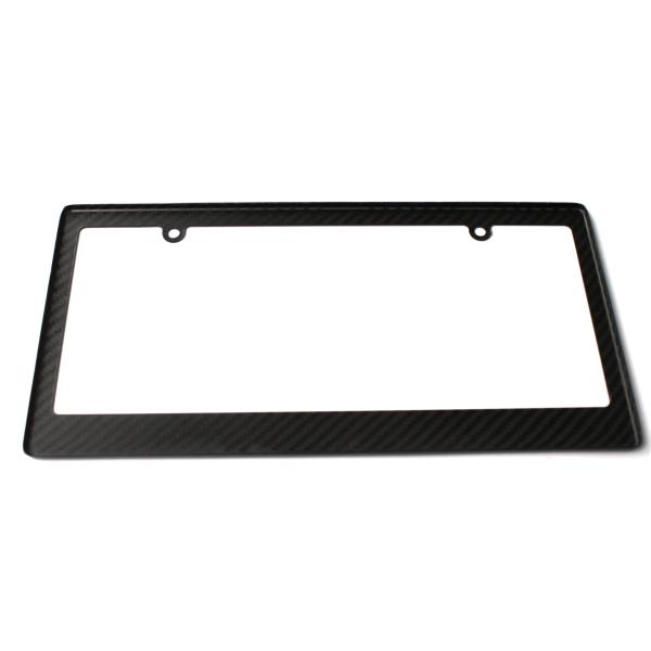 Quality 4 Hole Carbon Fiber License Plate Frame Motorcycle Thin US Standard for sale