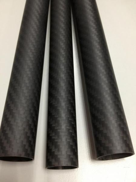 Quality Small OD Round Composite Carbon Fiber Tube Booms 9mm 10mm 11mm 12mm 14mm 15mm 16mm for sale