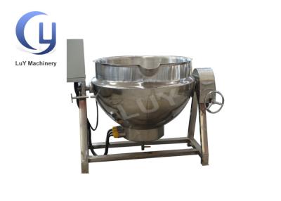China Tilting Industrial Steam Jacketed Kettle For Cooking , Gas Electric Heating for sale