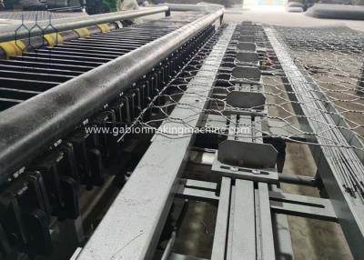 China 80x100mm Gabion Box Edge Wrapping Machine For Double Twist With Heavy Duty Gear Box for sale