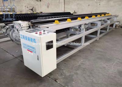 China Servo Motor Control With PLC Gabion Box Edge Wrapping Machine For Double Twist for sale