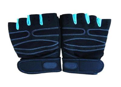 China Black Workout Hand Gloves , Wrist Wrap 10.5 Inch Weighted Exercise Gloves for sale