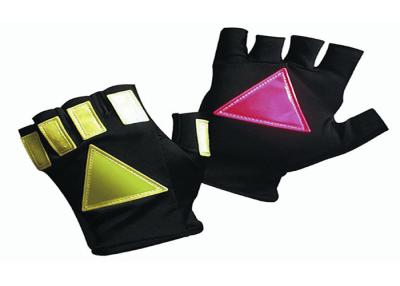 China OEM / ODM Traffic Safety Gloves Fingerless Reflective Tape CE Approved for sale