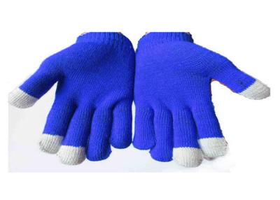 China Three Finger Warm Touch Screen Gloves , Acrylic Knitted Magic Touch Screen Gloves for sale