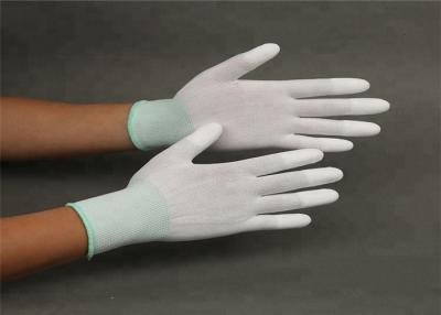 China Breathable Static Resistant Gloves , White Safety Hand Work Gloves for sale