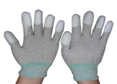 China Flexible Esd Clean Room Gloves 20 - 50 G / Pair Knitted Wrist Washable for sale