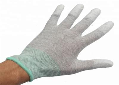 China Stretch Anti Static Gloves PU Coated , Nylon Yarn Utility Work Gloves for sale
