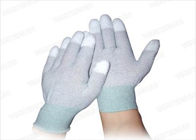 China Cleaning Room Electronic Anti Static Gloves Carbon Fiber PU Fit ESD Gloves for sale