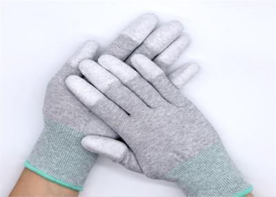 China 13 G Anti Static Gloves Customized Logo , Mens XXl Work Gloves For Inspection Use for sale