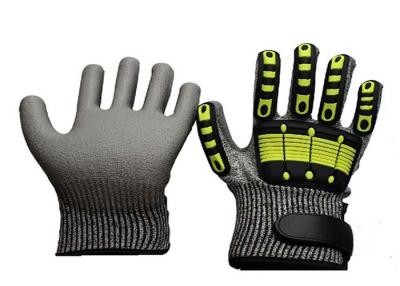 China Level 5 HPPE Cut Proof Work Gloves Impact TPR Oilfield Mechanic Gloves for sale