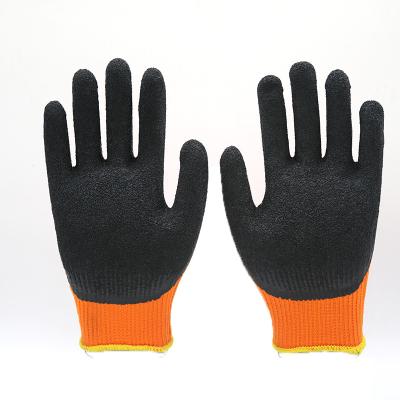 China Los guantes calientes cubiertos palma del trabajo del invierno cepillaron frío anti material de acrílico en venta