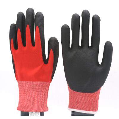 China 13 Gauge 15 Gauge Garden Work Gloves Resistant Abrasion Nylon / Polyester Liner for sale