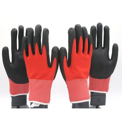 China EN388 Nitrile Coated Work Gloves Heavy Duty Construction Working Gloves for sale