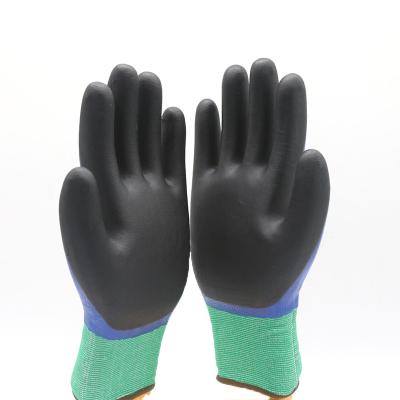 China Construction / Industry Nitrile Coated Work Gloves Resistant Abrasion High Safety for sale