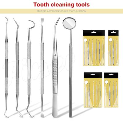 China 6pcs Orthodontic Dental Instruments Teeth Cleaning Oral Care Dental Tools Kit for sale
