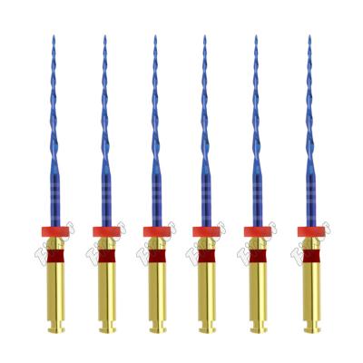 China Heat Activated Dental Rotary Files Dental Endodontic Nickel Titanium Blue File for sale