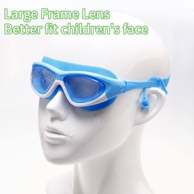 Swimming goggles in use