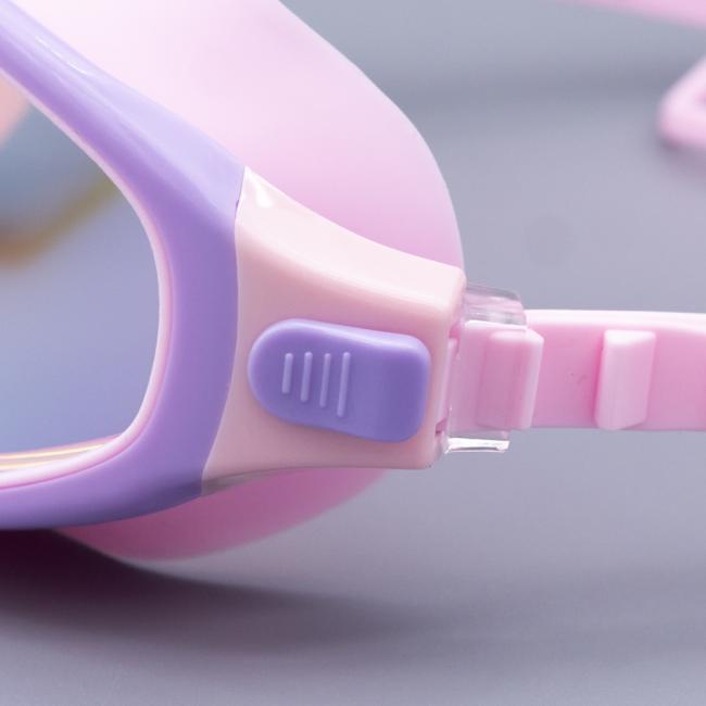 Kids wearing swimming goggles