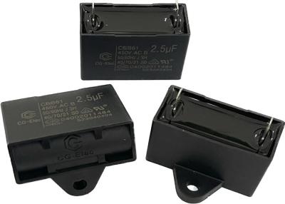 China CBB61 AC motor capacitors applied to starting and running with Quick-connect Terminals for sale