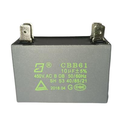 China 10mfd 450V Electric Explosion Proof Capacitor CBB61 10000 Hours Engine Start Capacitor for sale