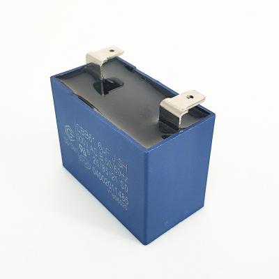 China CBB61 500V 6.0mfd Cooker Hood Capacitor With Bend Quick Connector for sale