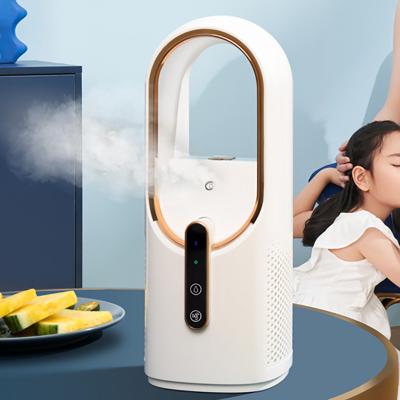 Chine Ventilateur sans feuille Mini climatiseur Portable USB Rechargeable climatiseur refroidi à l'eau à vendre