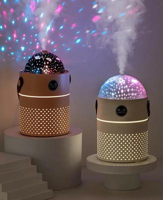 China Galaxy Projection Light Air Humidifier 500ML Two Mode Intelligent Rechargeable Wireless Ultrasonic Mist Maker Air Humidifier for sale