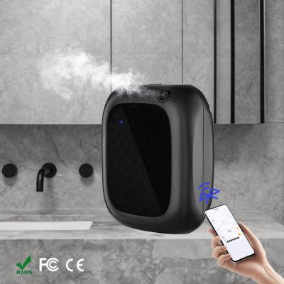 China Commercial Hotel WIFI Smart Scent Diffuser Wall Mounted 200ml Waterless Nebulizer Portable Mini Table Oil Scent Diffuser for sale