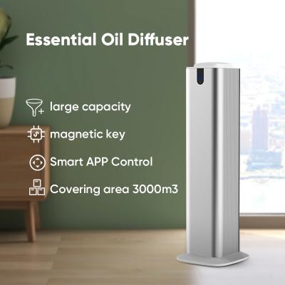 China HOMEFISH 800ml Aluminum Commercial Tower Scent Diffuser for Home Lobby Bluetooth App Control for sale